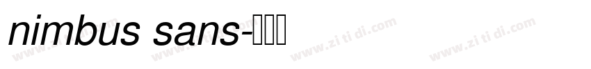 nimbus sans字体转换